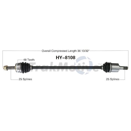 Surtrack Axle Cv Axle Shaft, Hy-8108 HY-8108